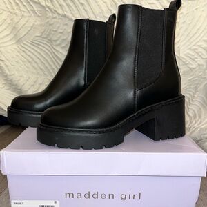 Size 6.5 Madden Girl Black Boot.